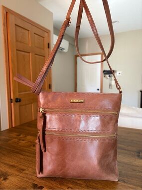 Estalon Leather Crossbody Brown